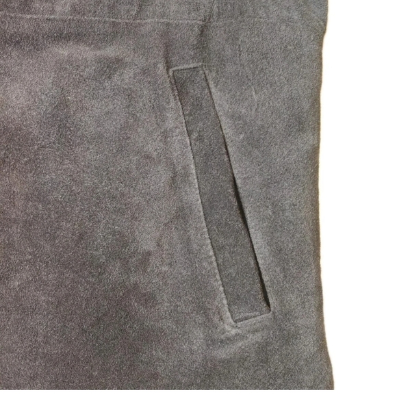 J Crew Suede Leather Blazer Jacket Men Large 48" Chestnut Brown Button Vtg 90s - Picture 7 of 11